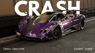 Lewis Hamilton Pagani Zonda Crash (via Dash Cam)