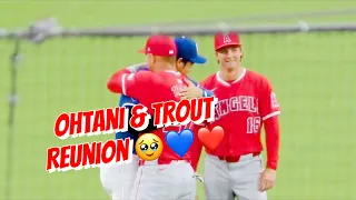 Shohei Ohtani & Mike Trout, Angels Teammates 💙❤️ Freeway Series 3-24-24