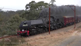Steam locomotive 6029 Mt Victoria shuttles May 2018