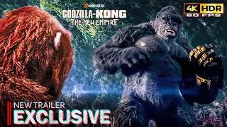 [4K HDR] Godzilla x Kong: The New Empire - New Trailer (60FPS) Rome and Glove Scenes