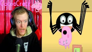 WILLDOG & CocoaCrack React to A Peppa Pig Horror Story | George Befriends a Spider!