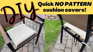 HOW I COVER MY OUTDOOR FURNITURE CUSHIONS