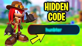 USE THIS HIDDEN CODE TO UNLOCK TREASURE HUNTER KNUCKLES IN SONIC SPEED SIMULATOR EXISTS!?