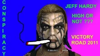 Jeff Hardy vs Sting Victory Road 2011 TNA conspiracy was jeff hardy high or not? gameplay wwe 13