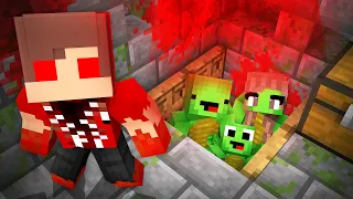 Evil JJ Kidnapped Mikey Family in Minecraft Maizen!