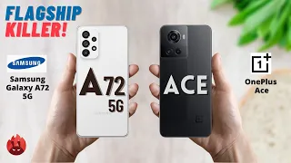 Samsung Galaxy A72 5G vs OnePlus Ace🔥| Samsung A72 5G vs OnePlus Ace