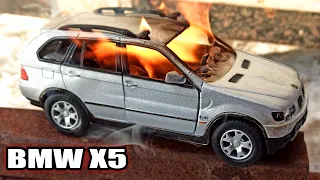 Burning my BMW X5. Most Amazing Extreme Test. Car is on FIRE