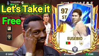 How to get Eusebio 97 Ovr For Free In Fc Mobile ll Fc Mobile