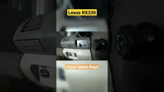 Сброс сервиса Maintenance Required на Lexus RX330
