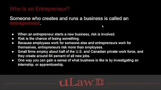 uLaw Webinar - 15th May 2020 "Starting a New Business"