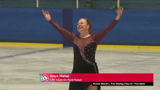 Anick Hamel - Bronze Women Free Skate Class II - 2022 ISU Adult Competition - Ottawa