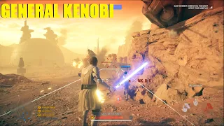 General Kenobi fighting automato...I mean droids! - Star Wars Battlefront 2