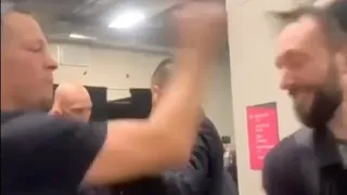 Nate Diaz Slaps Reporter Backstage at UFC 276