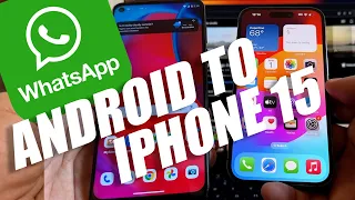 WhatsApp Transfer Android to iPhone 15 Plus Pro Max Move to iOS 17