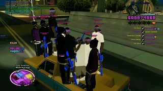 GANG WARS IN GHETTO  BALLAS VS VAGOS  SAMP  GTA SA