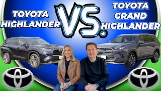 Toyota Highlander VS Toyota Grand Highlander comparison // Which one?