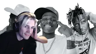 xQc reacts to TOP 100 RAP SONGS OF 2019 (with chat)