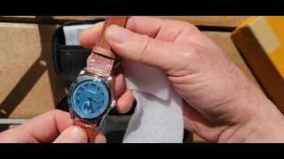 Unboxing: Blue Militado ML01 / Baltic MR01 homage watch,  From Watchdive store and Ali Express.