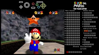 Super Mario 74 Ten Years After - Secret Course _ Underground Slide [Savestateless]