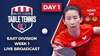 Major League Table Tennis Week 1 Live Stream | East Division Day 1