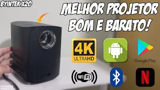 BYINTEK X20 - MELHOR PROJETOR PORTÁTIL BOM e BARATO 2023 com ANDROID