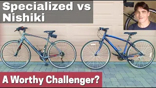 Nishiki Manitoba Hybrid Bike-Full Review vs Specialized Sirrus Bicycle Challenge