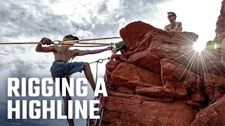 BeAlive - Slackline Setup - Rigging a Highline