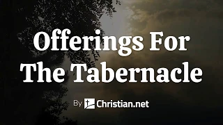 Exodus 25: Offerings For The Tabernacle | Bible Stories