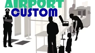 Important questions at the airport - Customs control | English conversation