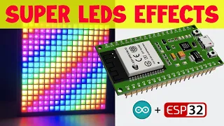 LIGHT EFFECT by WS2812B NEOPIXEL ESP32 DIY MATRIX 16x16 ide ARDUINO