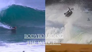 BODYBOARDING THE WEDGE, NEWPORT BEACH // CRAIG WHETTER