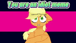 You are an idiot meme (Flash warning) || the apple sleep experiment || Apple Jack