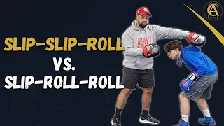 Boxing Defense explained! [ Slip-slip-roll vs Slip-roll-roll ] Must Watch!