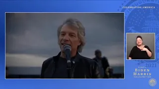 Jon Bon Jovi sings at Celebrating America / Biden Inauguration