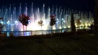 An amazing music fountain in Tashkent city park