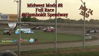 Midwest Mods #8, Full Race, Humboldt Speedway, 07/24/20