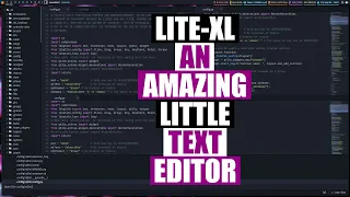 Lite-XL...A Simple Yet Powerful Text Editor