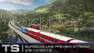 Train Simulator 2020: Surselva Line Preview Stream with Rivet Games