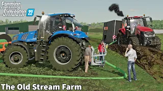 Feeding Animals, New Equipment to Spread Slurry│The Old Stream│FS 22│Timelapse#11