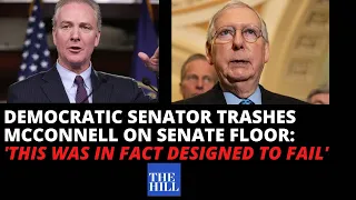 Democratic Senator TRASHES Mitch McConnell on the floor of the Senate