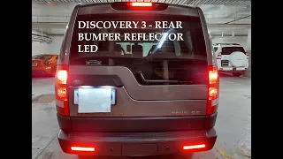 LANDROVER DISCOVERY 3 LR3 - REAR BUMPER LED REFLECTOR REPLACEMENT