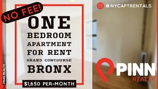 $1,650 One Bedroom Apartment In NYC | Bronx Apartment Tour | 2565 Grand Concourse | Pinn Realty