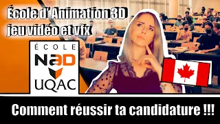 VLOG 11 | PORTES OUVERTES NAD-UQAC: Réussis ta candidature dans la meilleure école d’animation!