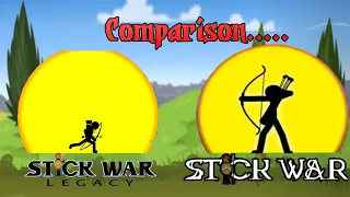 Stick War Legacy VS Stick War 1 Intro Comparison