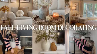 FALL DECORATE WITH ME 2023 | living room decorating ideas/ home decorating ideas- Fall decor 2023!