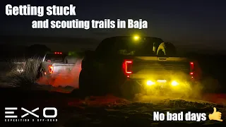 Scouting new trails in Baja with our Ford Raptors