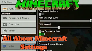 All about Minecraft setting to reduce lag || MCPE best setting || in Hindi