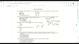 Test ingresso TOLC PSI terza parte - quiz di logica