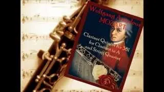 Mozart Quintet K581 Mv IV, Allegretto with Variations (String Quartet accompaniment)