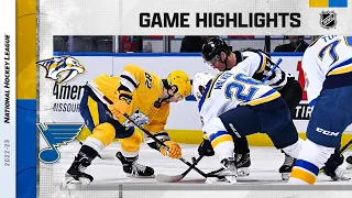 Predators @ Blues 1/19 | NHL Highlights 2023